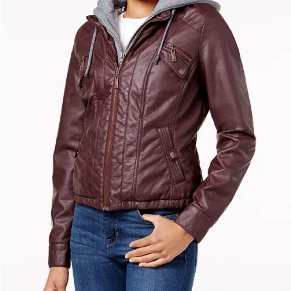 Faux leather jacket